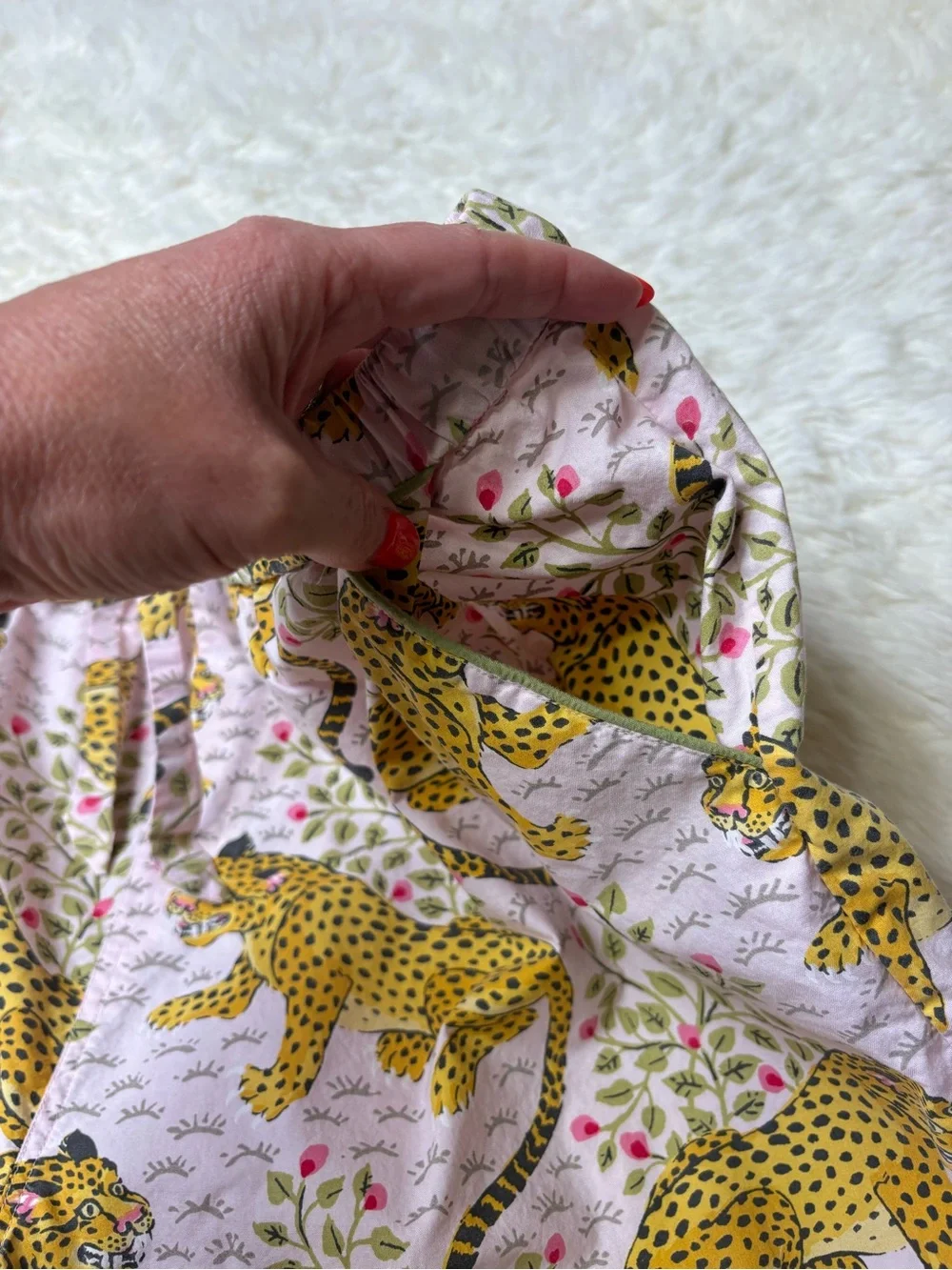 Printfresh Bagheera Leopard -Short PJ Set - Blush color, size XL